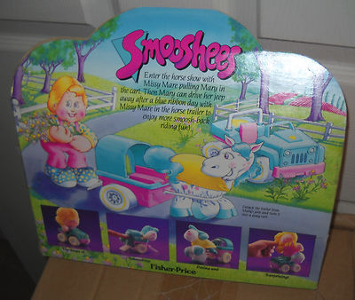 3268 Vintage Fisher Price Smooshees Cuddlers Mary & Missy Mare Set