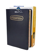 BIBLIA DE ESTUDIO THOMPSON DE REFERENCIA RVR1960  PIEL FABRICADA NEGRO CON ÍNDEX