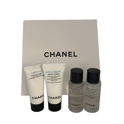 CHANEL Gift Set*La Mousse Cleansing *Micro Creme*Cleansing Water*Liquid Essence*