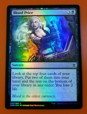 mtg cards rising in price 1x Blood Price | FOIL | Zendikar Rising | MTG Magic Cards