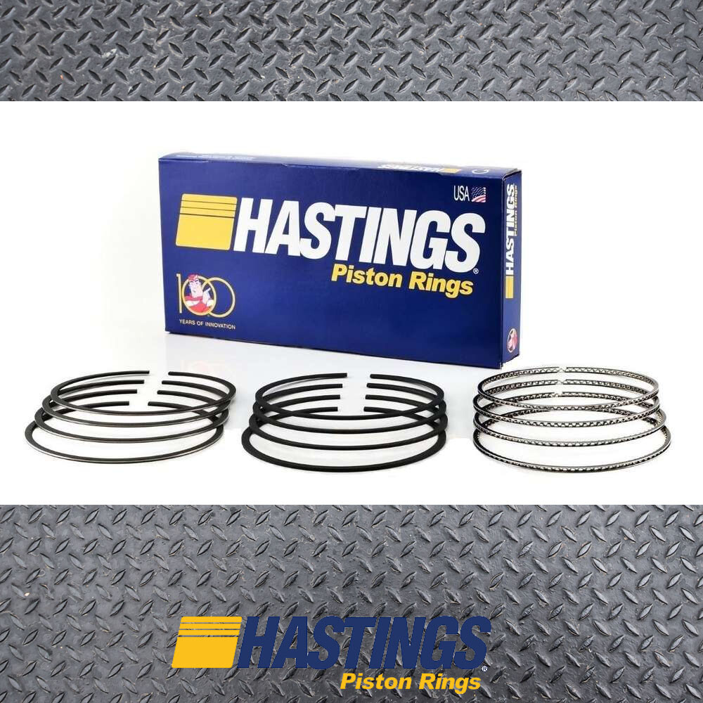 Hastings Piston Rings Moly STD for Holden Chevrolet 307 HK HT