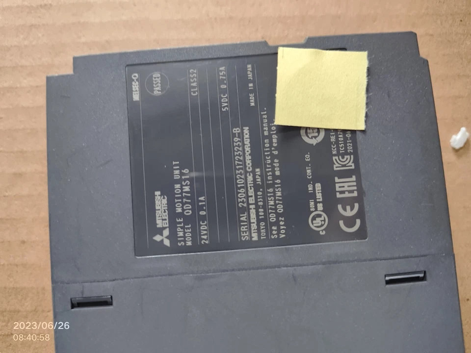 Controlador de movimiento Mitsubishi PLC 16 ejes QD77MS16 fabricado en 2021 Foto 4 de 4