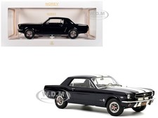 1965 FORD MUSTANG HARDTOP COUPE NIGHTMIST BLUE 1/18 DIECAST CAR BY NOREV 182805