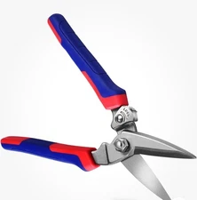 Heavy Duty Industrial Scissors: Utility Sharp Aviation Tin Snips for Cutting Thi