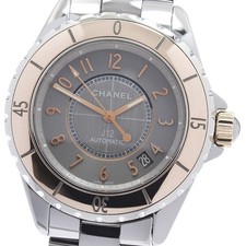 CHANEL J12 Chromatic Beige Gold H4185 Date Automatic Men's Watch_957772