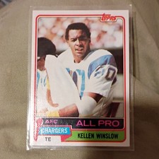 Topps 1981 Kellen Winslow Rookie All Pro #150 San Diego Chargers NFL Card