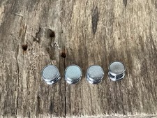 Modern Silver Tone 4 Dress Studs Tuxedo Shirt Buttons Formal Cruise Patterned