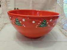 Vintage Waechtersbach Christmas Tree Red 9” Serving / Mixing Bowl READ