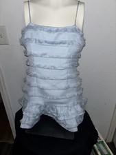 Princess Polly Molina Mini Dress Size 2 Light Blue
