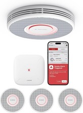 Wi-Fi Smart Smoke Alarm with Voice Alerts, Mobile App, Interlink & Night Mode