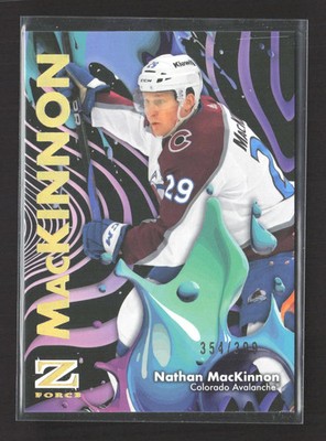 2025 SkyBox Metal Universe Z-Force Nathan MacKinnon #42 Rave 354/399