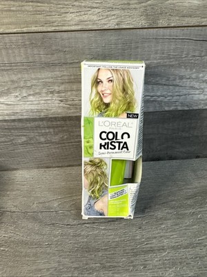 L Oréal Paris Colorista Semi-Permanent Hair Color Limegreen for Blonde/Bleached