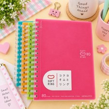 KOKUYO Soft Ring Notebook 80 Sheets B6 Dot Ruled Japanese Stationery Japan NEW