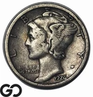 1926-S Mercury Dime, Scarce San Francisco Date, VF++