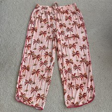 Soma M Cool Nights Piped Crop Pajama Pants Shake Your Palm Palms