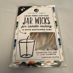 Northern Lights Candle Making Wicks Small Jar #1 - 13 Wicks