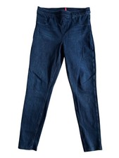 Spanx Women's Sz Large Jean-ish Ankle Dark Wash Jean Leggings Stretch Denim