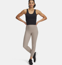 NWT 65 UNDER ARMOUR WOMEN'S MOVEMENT HIGH-RISE ANKLE LEGGINGS TAN 1372120-299