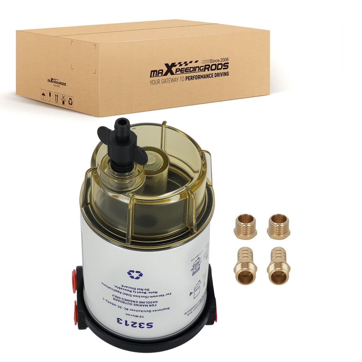 S3213 35809097 SFC-19120-10B Outboard Fuel Filter Water Separator Assembly Assembly For Mercury Marine Engine Boat 10 Micron Filter Kit S3213 35809097 SFC-19120-10B Outboard Fuel Filter Water Separator Assembly Assembly For Mercury Marine Engine Boat 10 Micron Filter Kit