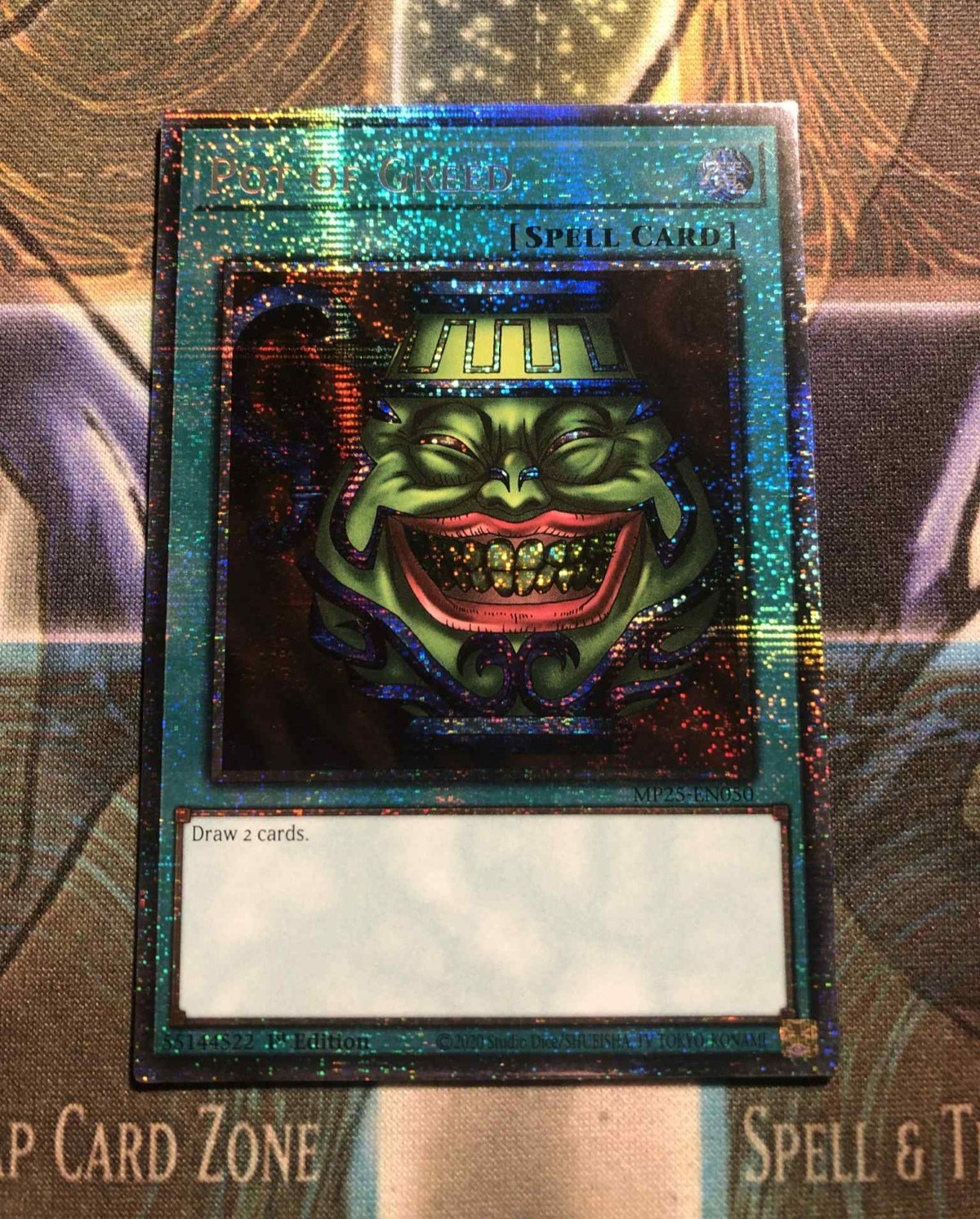 *** POT OF GREED *** 1ST EDITION STARLIGHT RARE MP25-EN050 YUGIOH!