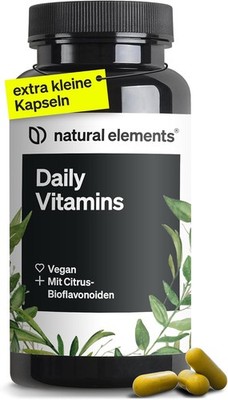 natural elements Daily Vitamins 120 Multivitamin Kapseln alle wertvollen Vit A-K