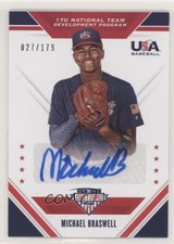 2020 Panini USA Baseball Stars & Stripes /179 Michael Braswell #17U-ML Auto fm0