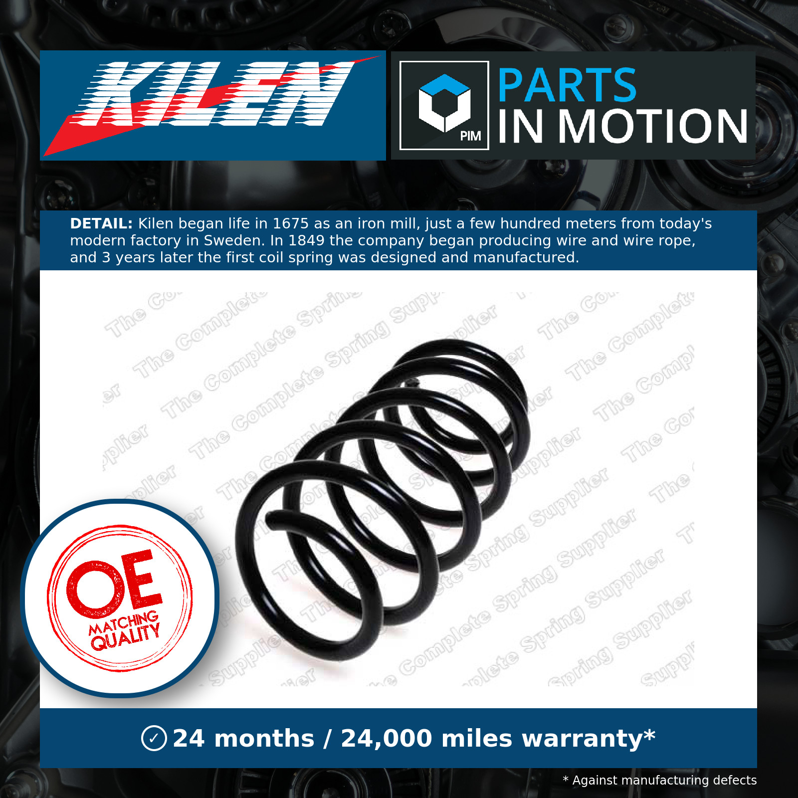 Suspension Spring Front Fits Vauxhall Meriva Zafira Opel Meriva KILEN 20091 - Image 8