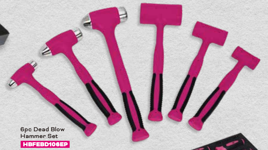 Snap-on Tool HBFEBD106EP 6-piece Hammer Set – Pink – Limited