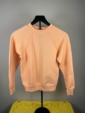 Vintage 90s Blank Women’s Small Raglan Crewneck Sweatshirt Small Made in USA