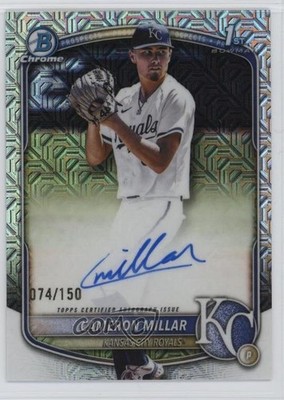 2025 Bowman Draft Chrome Prospect HTA Choice Refractor Cameron Millar Auto 8g8