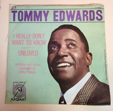 Tommy Edwards I REALLY DON'T WANT TO KNOW (POP 45/PS) #12890 PLAYS VG++