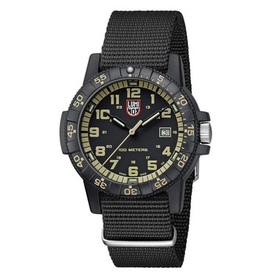 Luminox Men's Watch Sea Turtle Giant 0320 Series Quartz Black Nylon Strap 0333