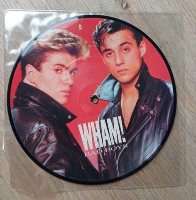 WHAM! Bad Boys Picture Vinyl Schallplatte Rare Selten