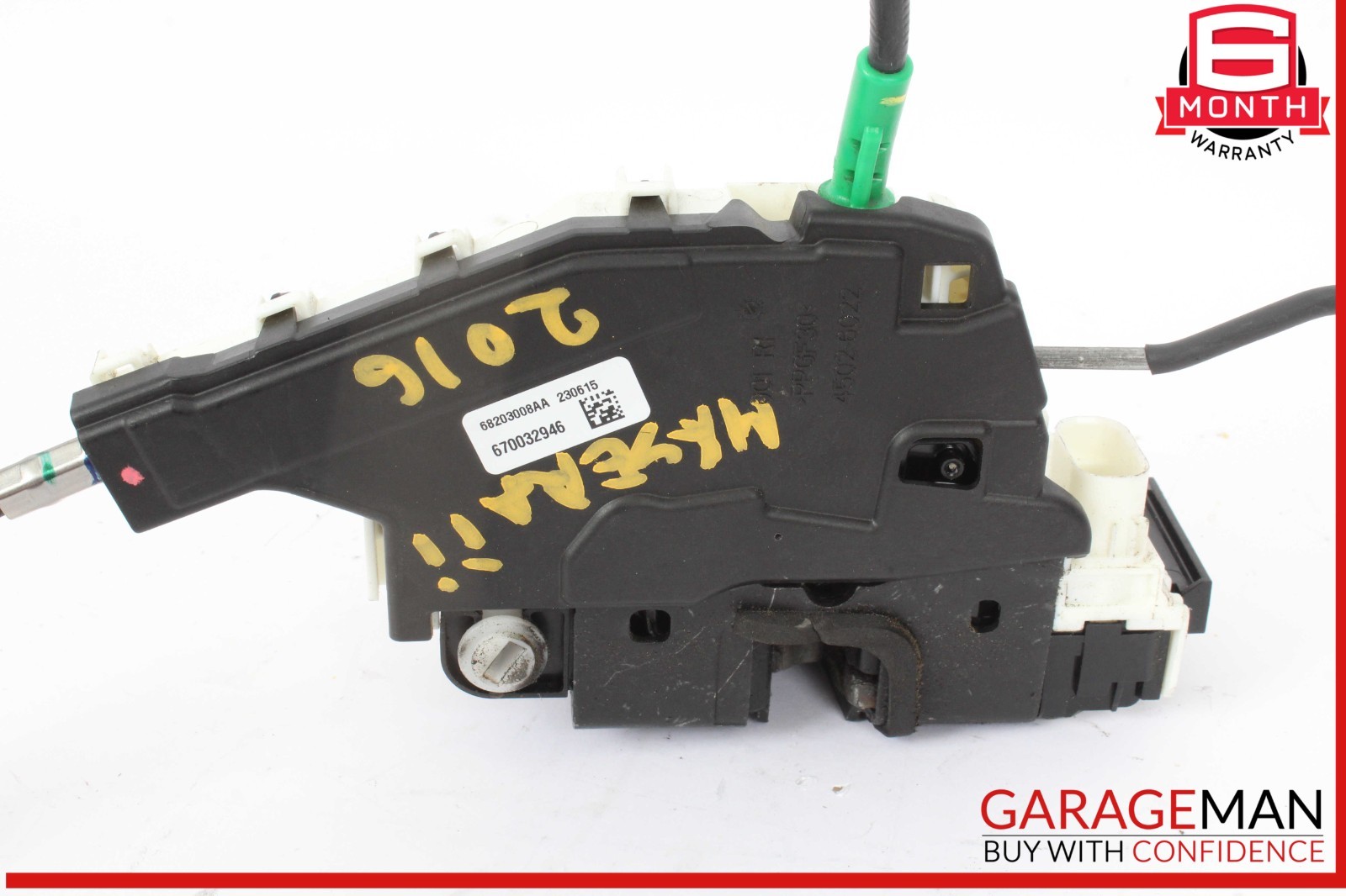 14-17 Maserati Ghibli Rear Right Side Exterior Door Handle w/ Door Lock Latch