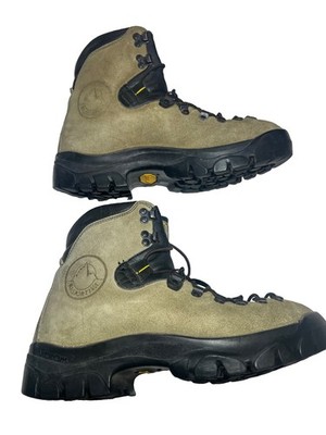 La Sportiva Italian Trekking Hiking Boots 42.5 (size Men s 9.5 Us) Beige ,Suede