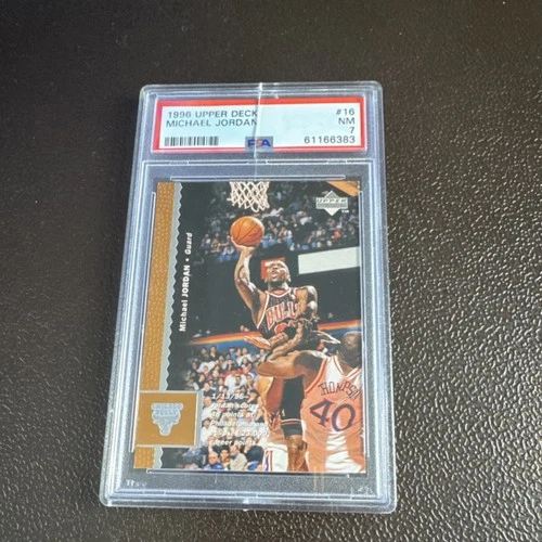 Upper Deck 1996 Michael Jordan #16 PSA 7 Chicago Bulls NBA Basketball Card
