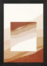 Abstract fog in the desert Framed Wall Art Poster Canvas Print Picture