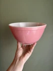 Pyrex Pink Flamingo Mixing Bowl 402 - 1950 to 1960 Vintage - Used Condition Read