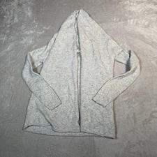 Club Monaco Cashmere Sweater Womens Medium Gray Open Front Cardigan Luxury