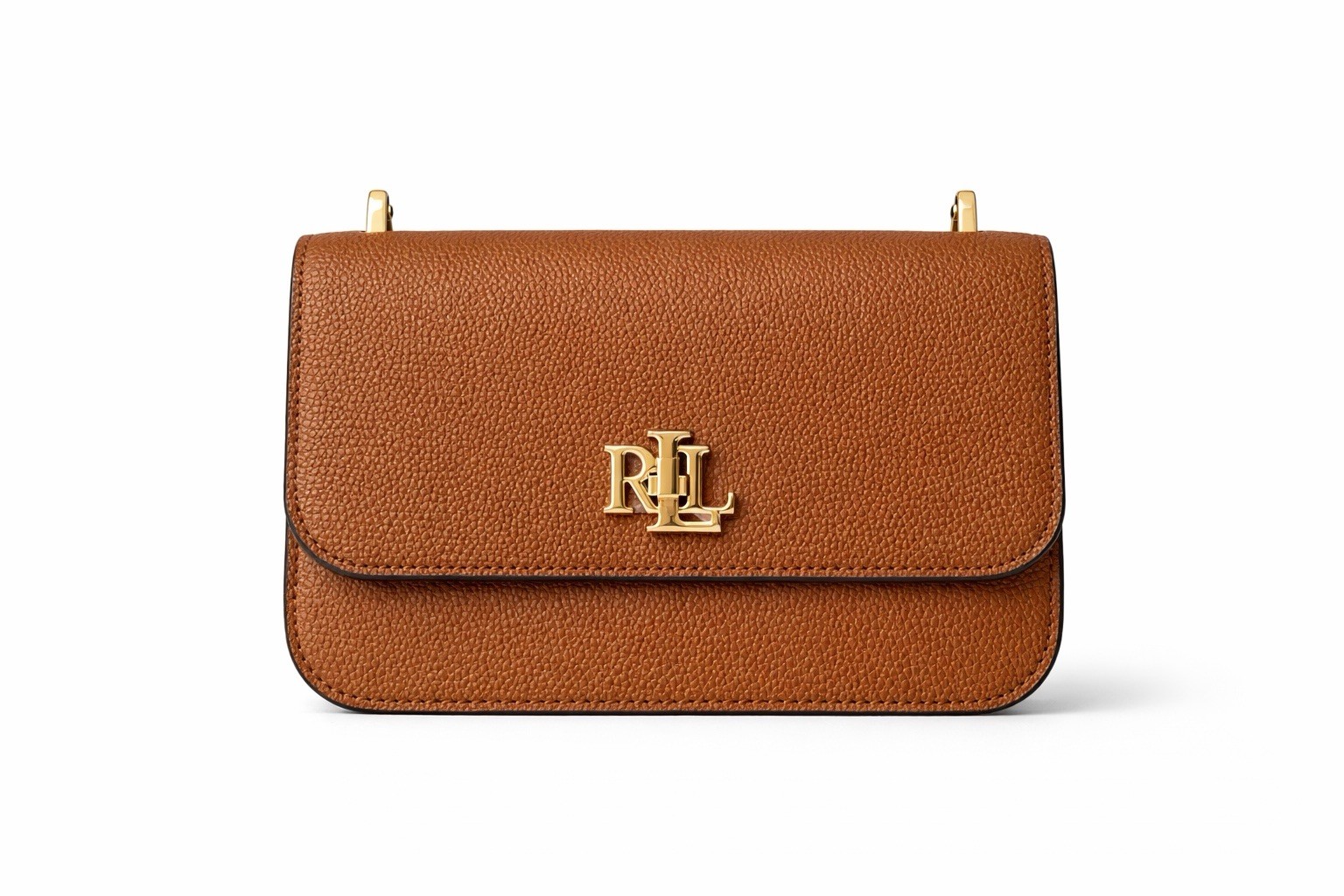 RALPH LAUREN Sophee 22 Medium Leather Convertible Bag Classic Preppy Crossbody