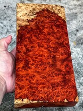 BEAUTIFUL!! Amboyna Burl ,Exotic Wood, Lumber,  Knife Timber Handle Lumber #2965
