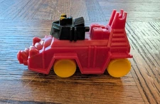 Vintage TOPPS Switch-A-Robots Screw-Bot magenta pink plastic toy 1985 robot bots