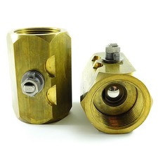 Gemini 1-1/4" FNPT Brass Ball Valve 720 psi CWP 76-1-RT-6 Handle/Actuator Lot/2