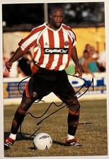 David Sommeil ORIGINAL Autogramm Sheffield United Foto Handsigniert