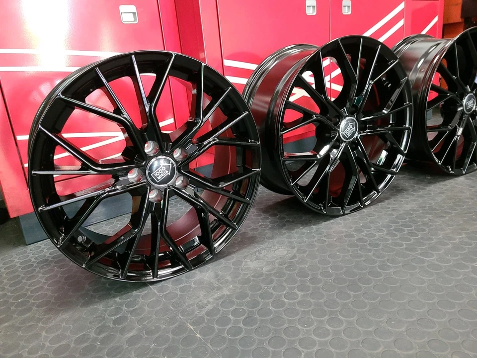 4 CERCHI IN LEGA NERI 18 DEDICA AUDI A3 S3 8V GY A4 A6 Q3 8U S LINE SPORTBACK - Imagen 3 de 4