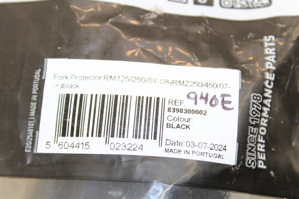 Protectores de horquilla delanteros Polisport negros nuevos para Suzuki RM250 RMZ250 RMZ450 8398300002 Foto 2 de 3