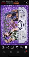 DIGITAL TOPPS WWE SLAM Johnny Gargano/Candice LeRae ICONIC PURPLE SIGNATURES