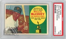 Willie McCovey 1960 Topps All Star Rookie Card #316 PSA 7 NM