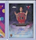2025 Topps Chrome Noa Essengue Rookie Auto Chromographs Style Chicago Bulls