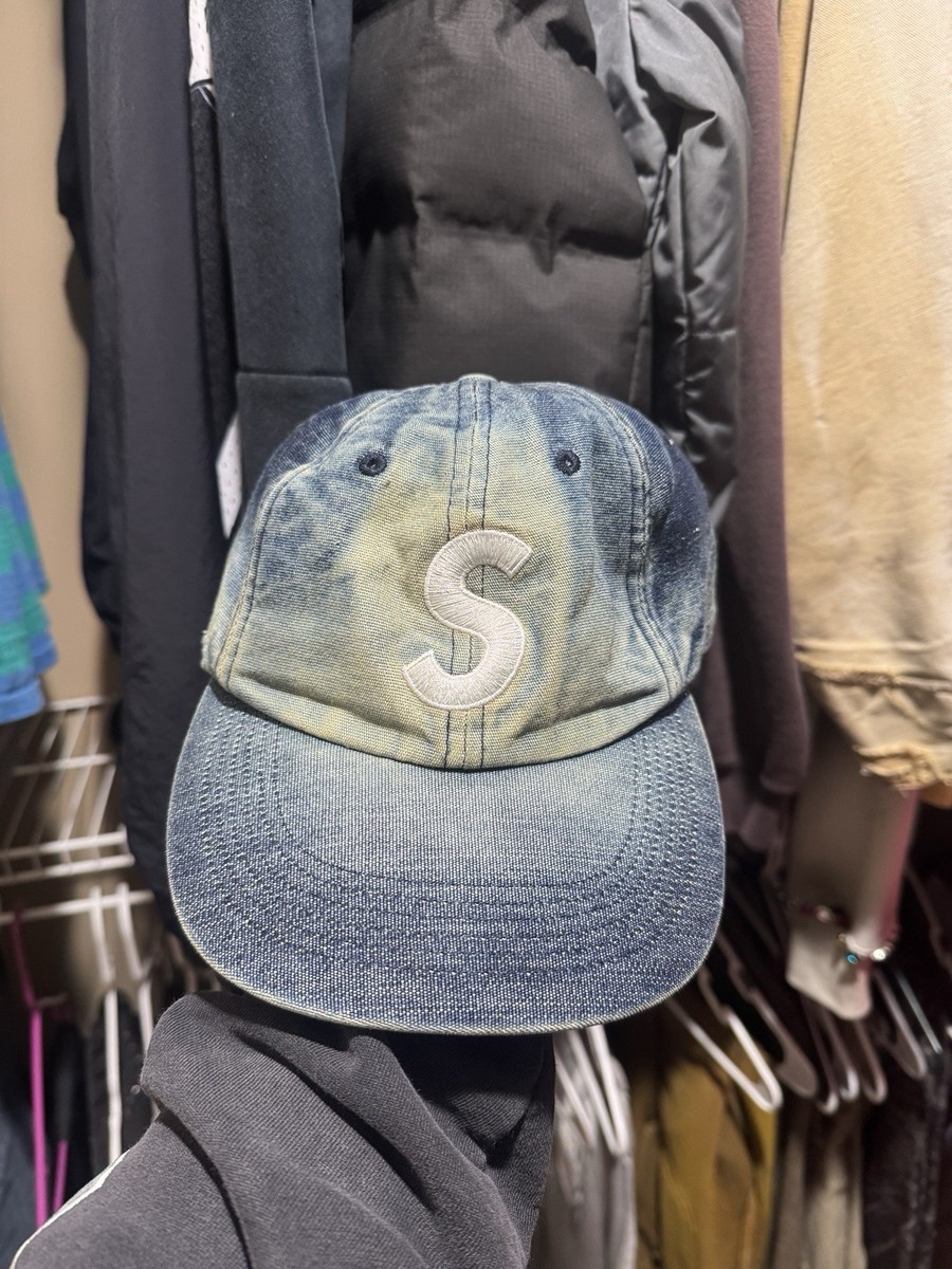 Supreme Cordura Denim S Logo 6 Panel Hat - Blue - NEW | eBay